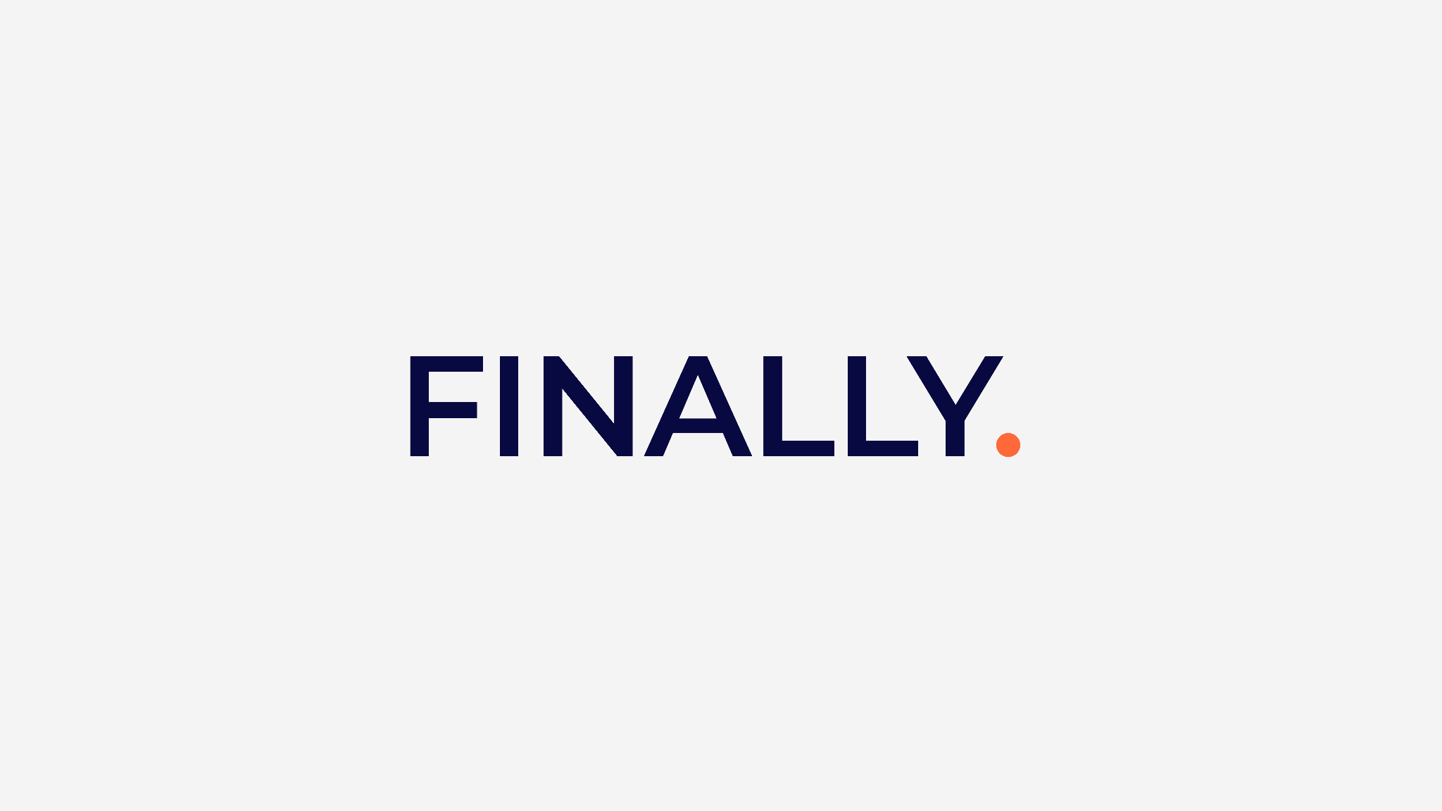 FINALLY. , Antidote Health brand signature with navy wordmark on orange.