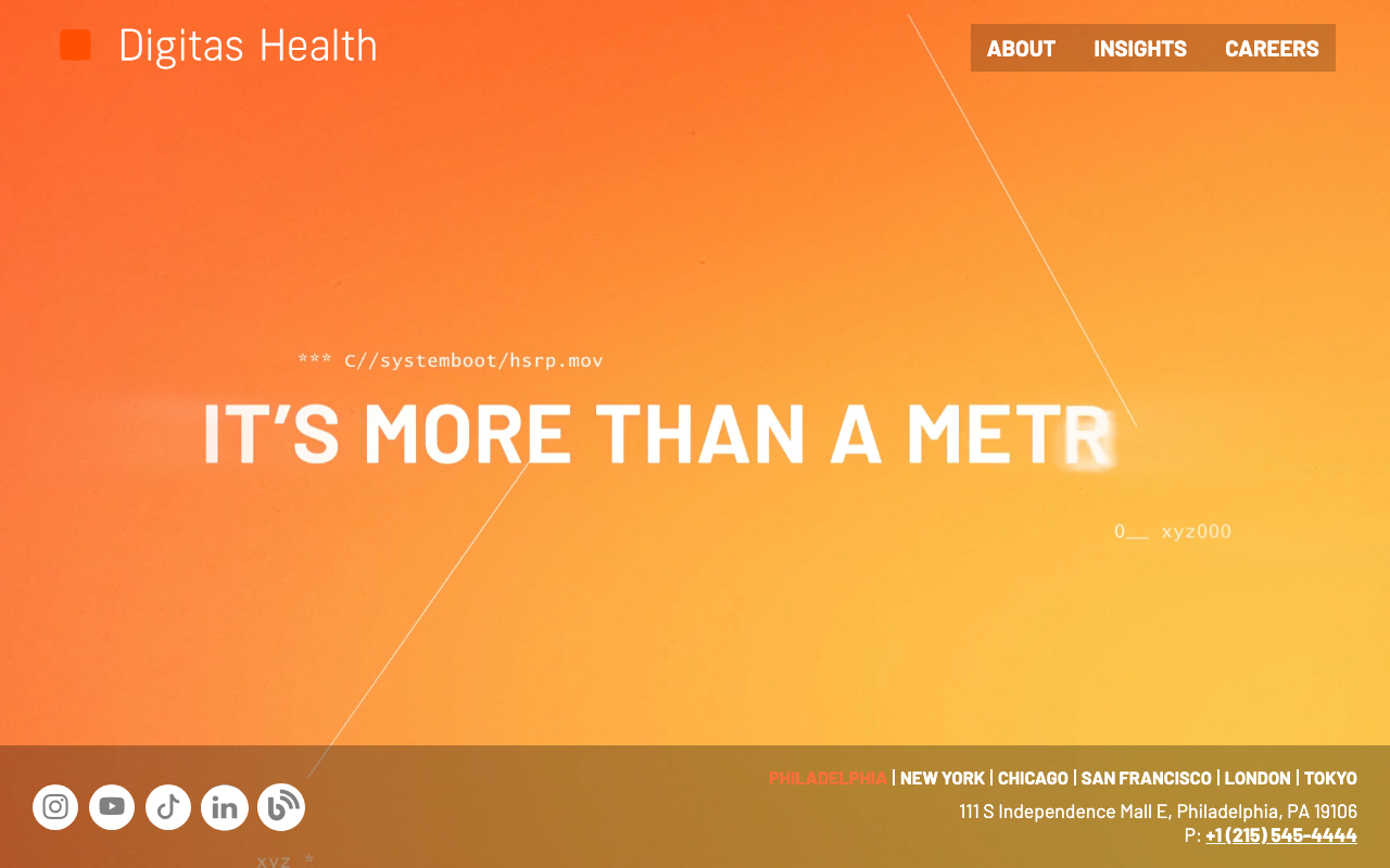 Digitas Health homepage screenshot