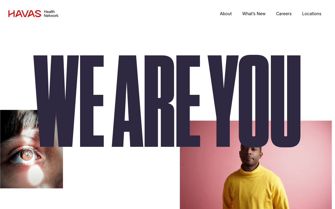 Havas Health and You homepage screenshot