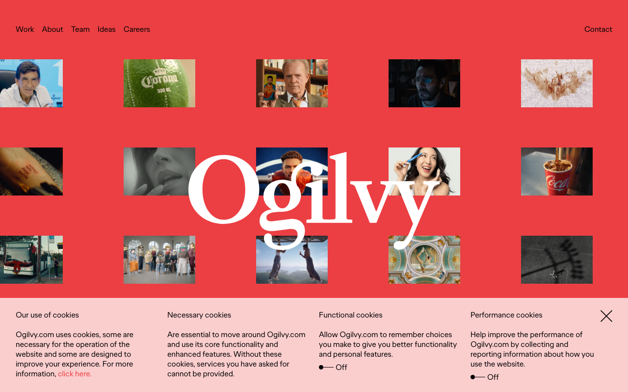 Ogilvy homepage screenshot