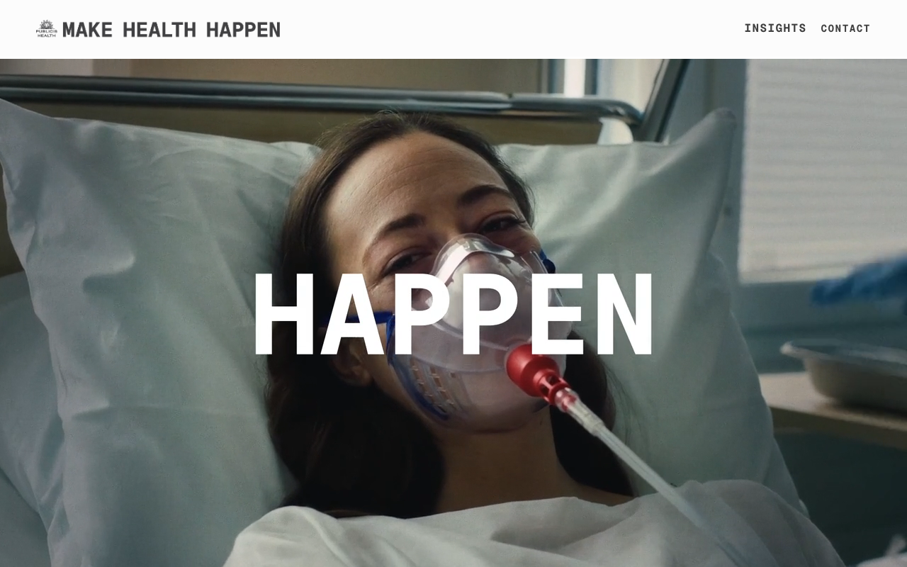 Publicis Health homepage screenshot