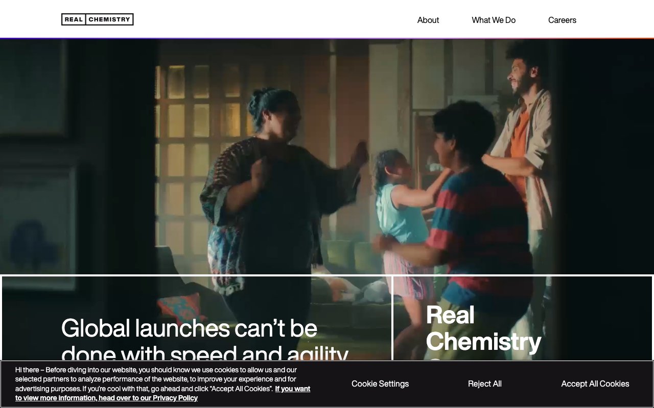 Real Chemistry homepage screenshot